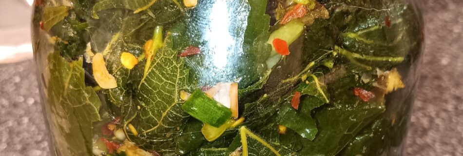 Mulberry Leaf Kimchi, Sangyeop Kimchi